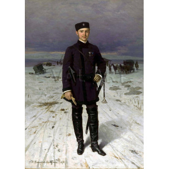 РЕПРОДУКЦИИ НА КАРТИНИ Портрет на участник в Руско-турската война от 1877-1878 г. (1886)